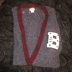 B initial cardigan